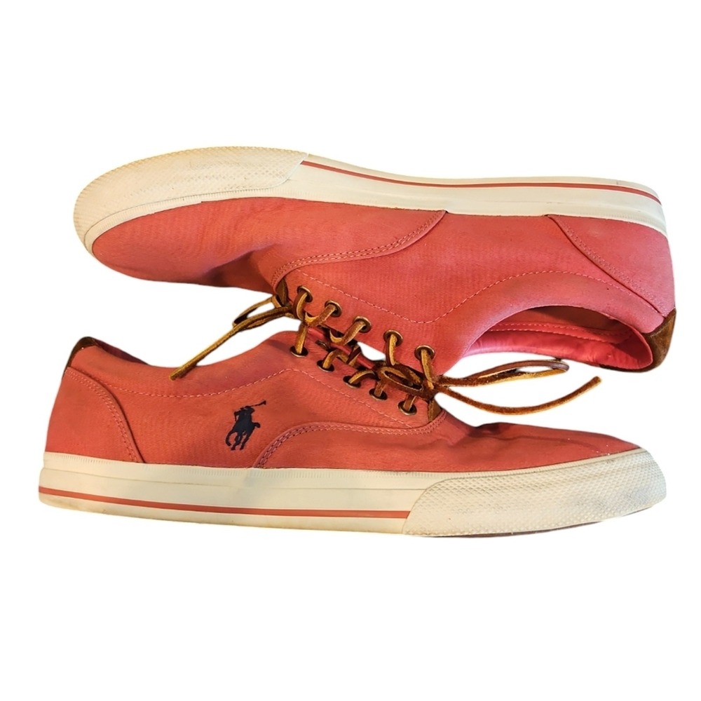 Polo Ralph Lauren Burlap and Suede Men's 's Lace-up‎ Sneakers SIZE 13D